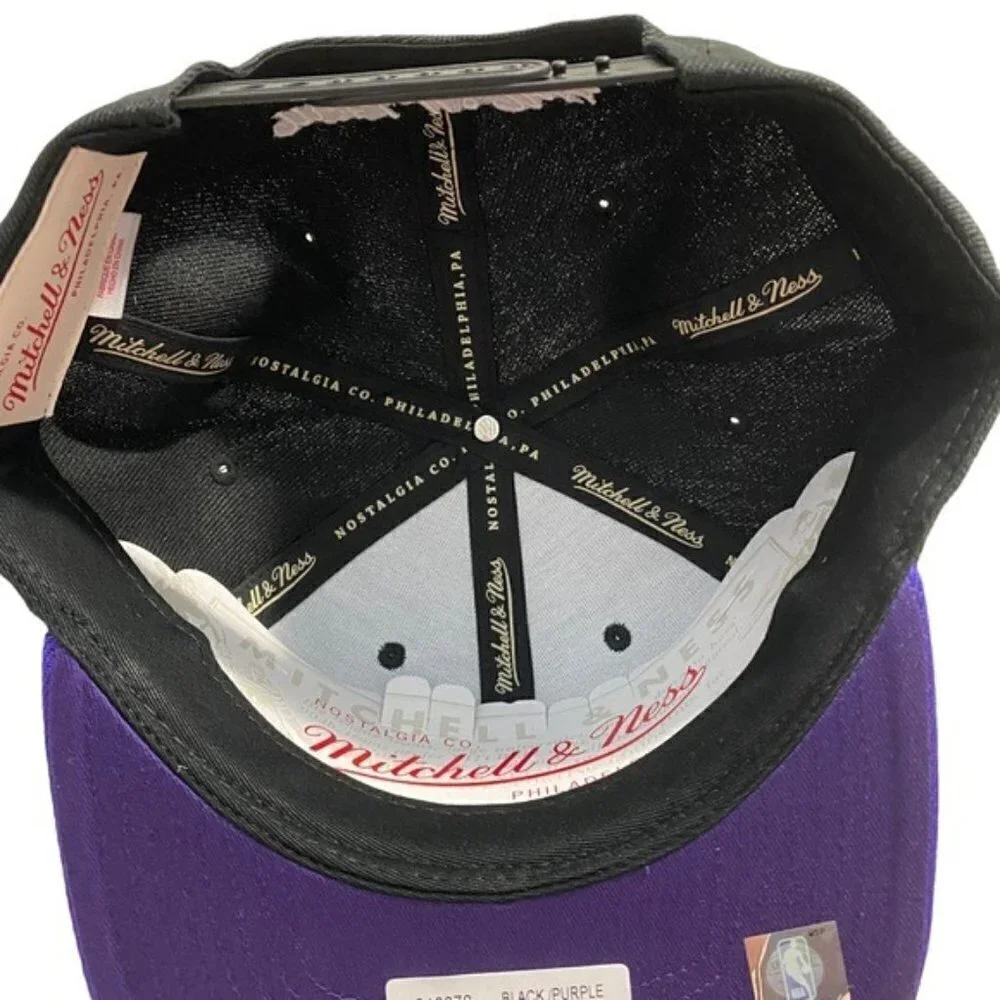 Mitchell & Ness NBA Core L.A. Lakers Snapback Baseball Cap Adjustable
